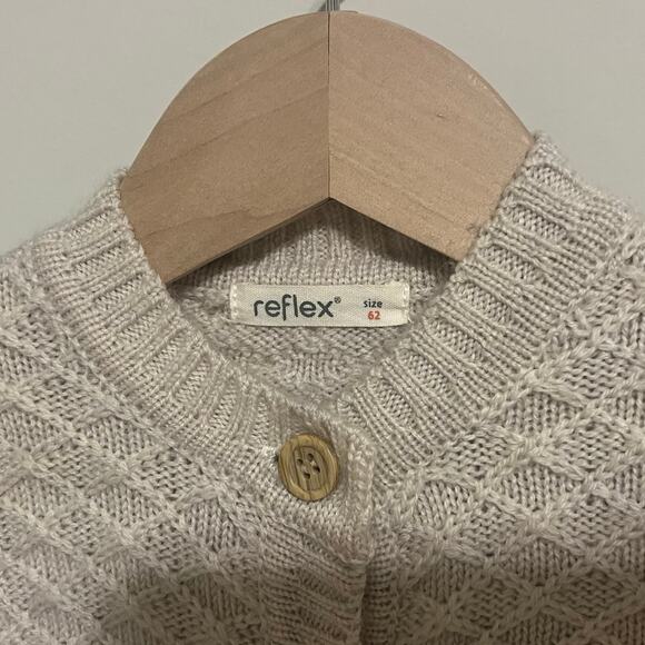 Reflex wool baby button down onesie - Picture 2 of 4